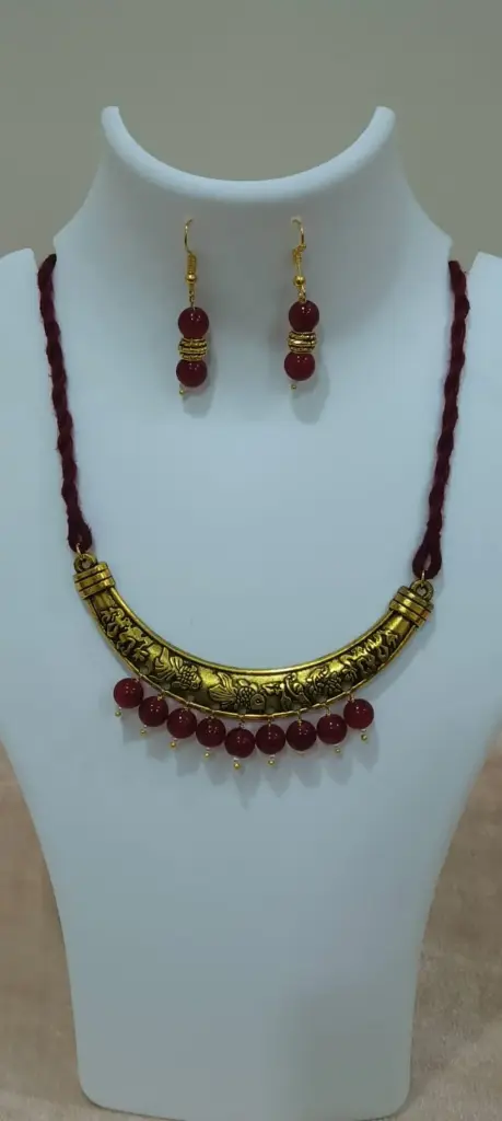 "Rajwadi" Antique Necklace Set