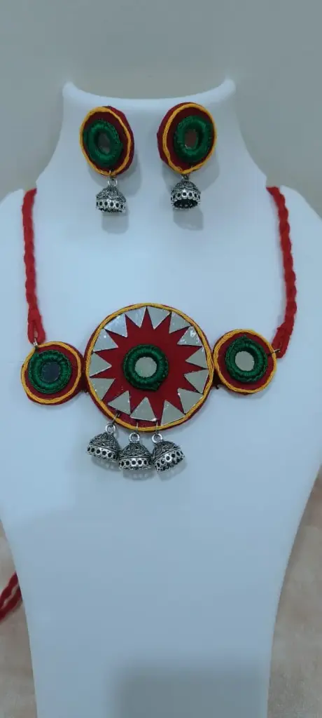 "Saurashtra" Mirror Choker Set