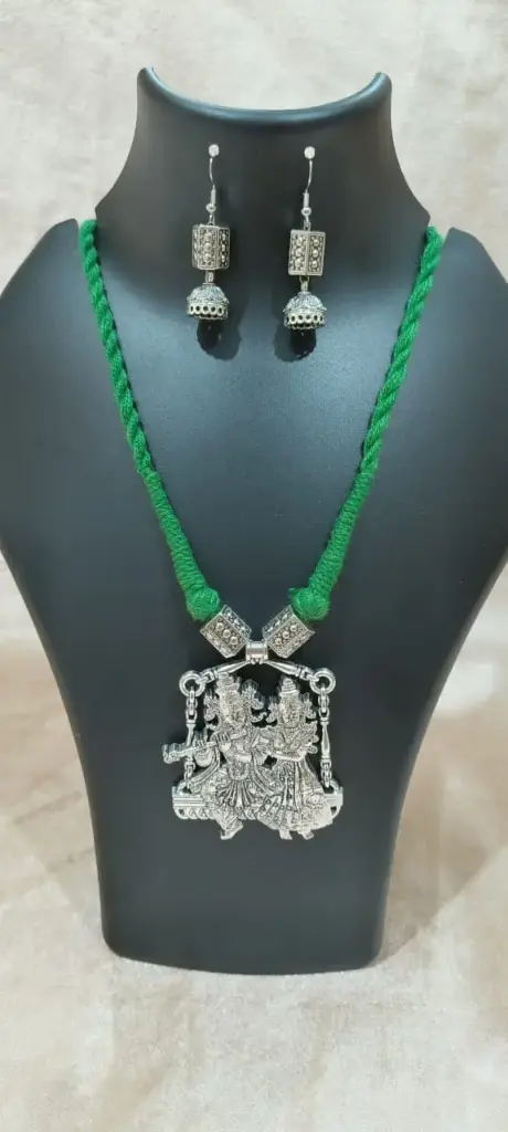 "Divine Love" Radha Krishna Necklace Set