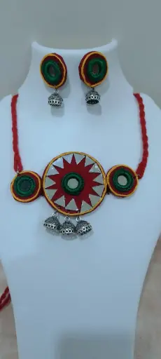 "Saurashtra" Mirror Choker Set