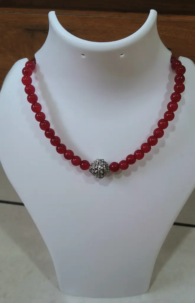 "Crimson Elegance" Necklace